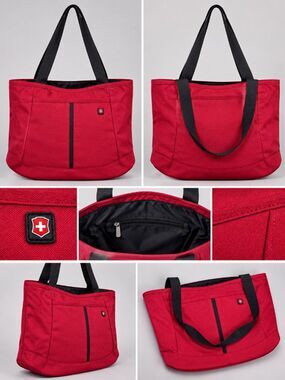 Victorinox Swiss Army Travel Tote Bag Red Black